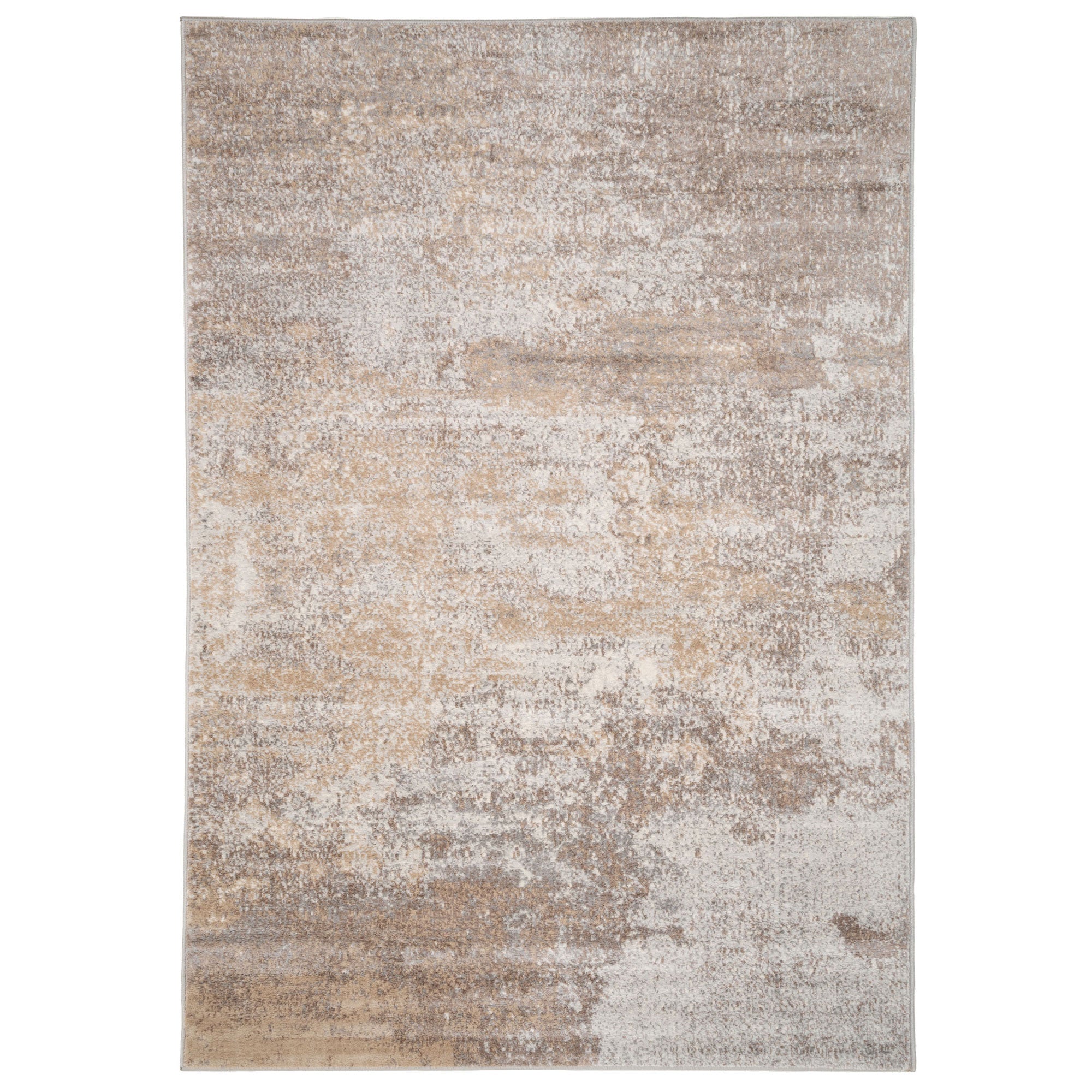 Beige Abstract Area Rug Mia Living Room Rugs Kukoon Rugs Online