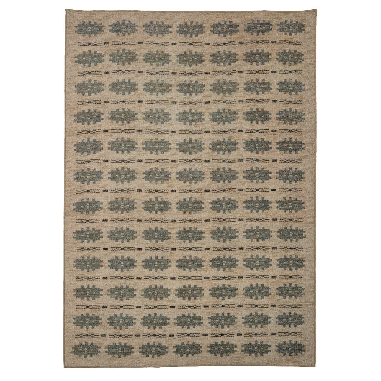 Washable Green Aztec Rug - Zev | Living Room Rugs | Kukoon Rugs Online