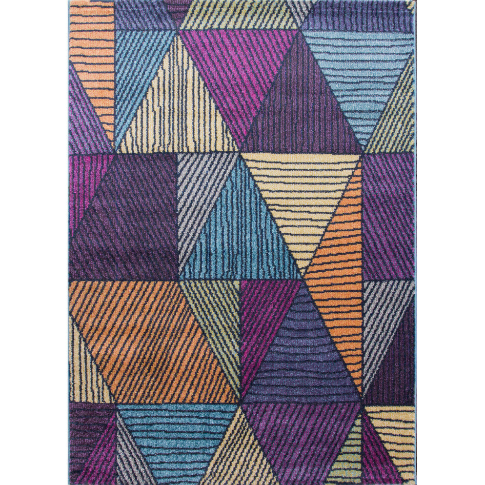 Yellow Teal Geometric Rug Living Room Rugs Kukoon Rugs Online
