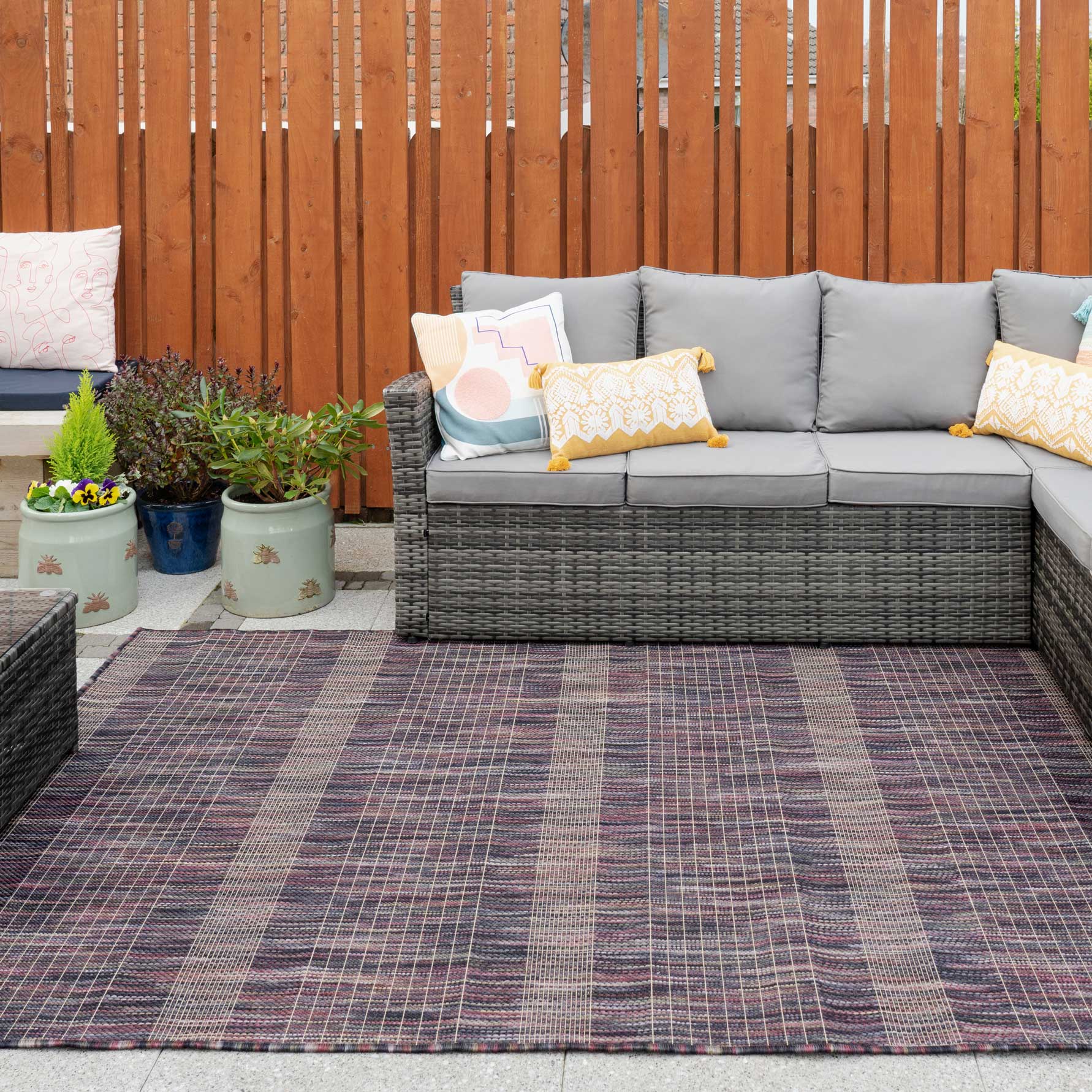 Mottled Amethyst Indoor Outdoor Area Rug Terrazza Living Room Rugs