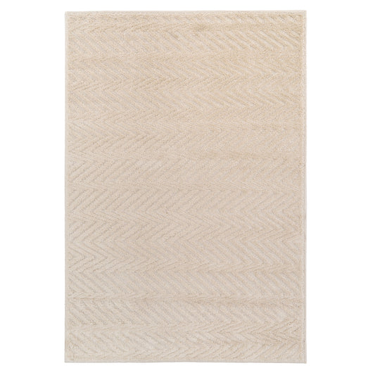 Warm White Chevron Rug - Sula
