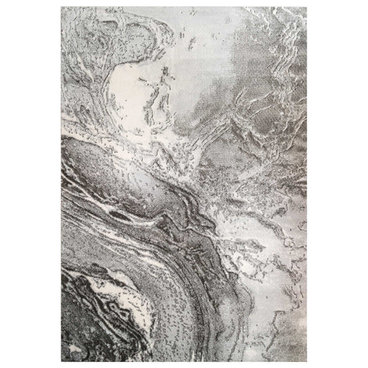 Modern Grey Textured Living Room Rug