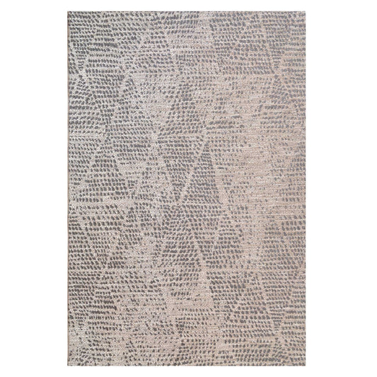 Diamond Grey Textured Flatweave Area Rug