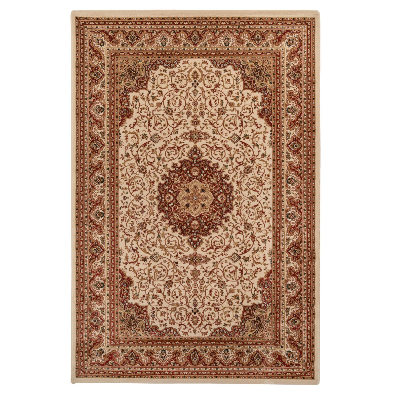 Traditional Regal Red Rug Navan Living Room Rugs Kukoon Rugs Online