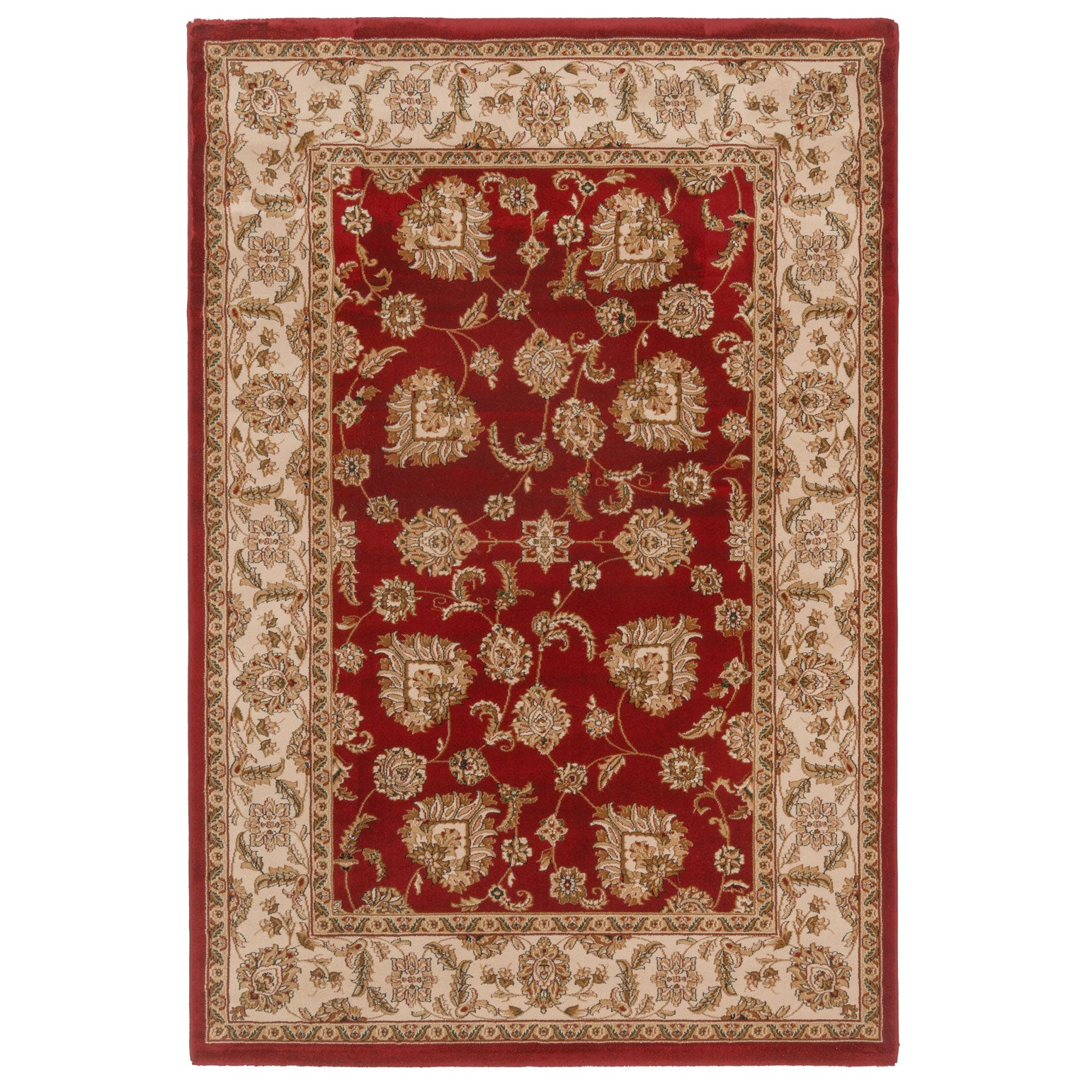 Classical Red Floral Rug Tirta Living Room Rugs Kukoon Rugs Online