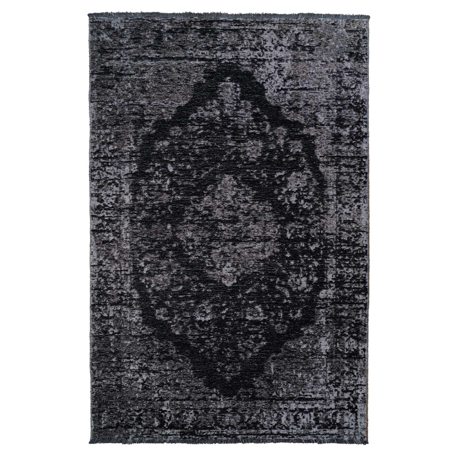 Reversible Distressed Black Oriental Rug Living Room Rugs Kukoon
