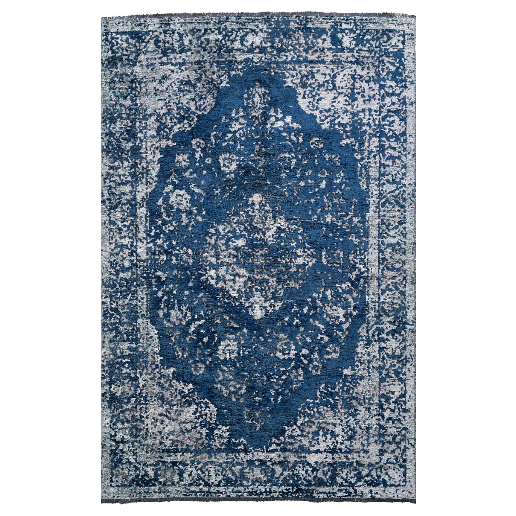 Reversible Distressed Oriental Navy Rug Living Room Rugs Kukoon