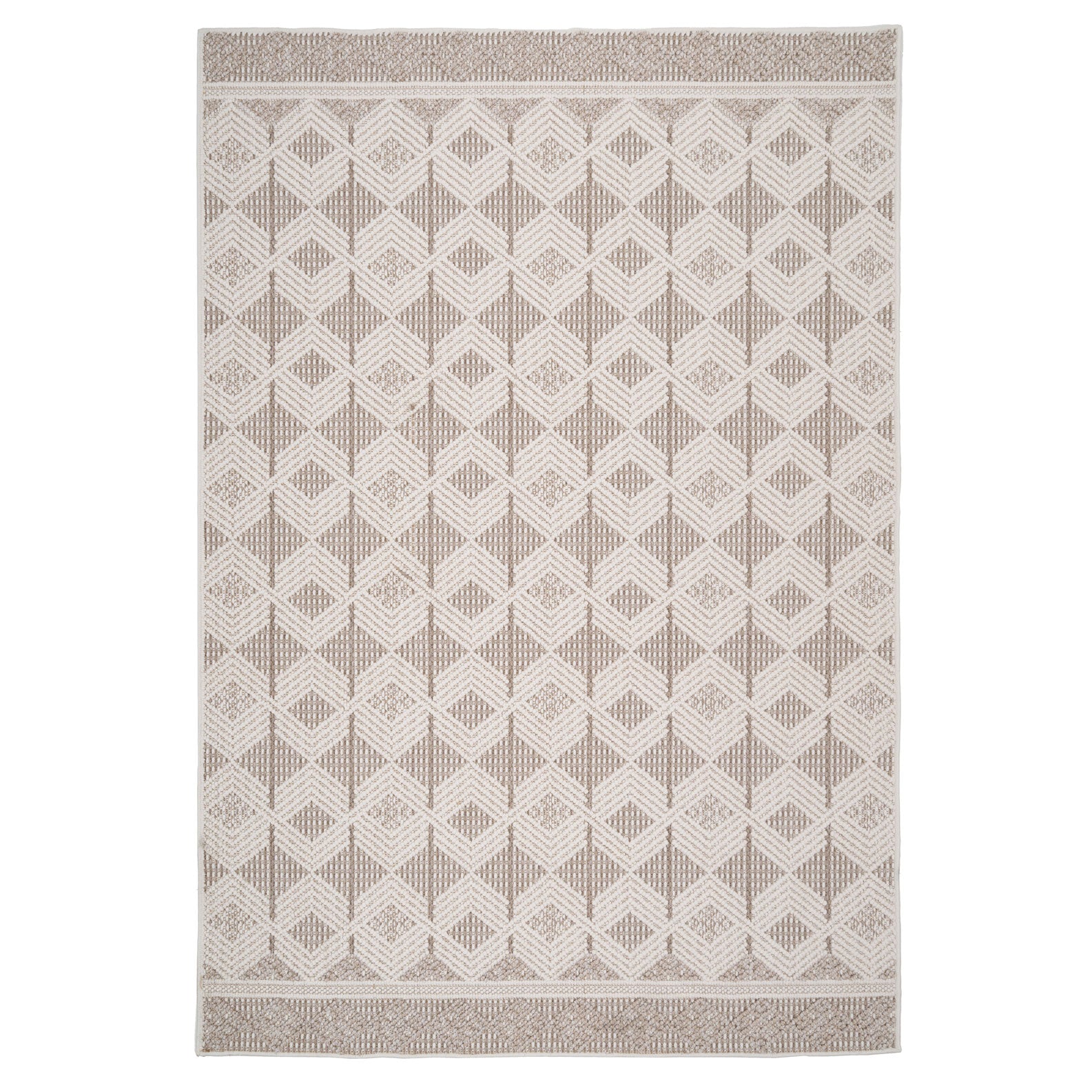 Beige Tribal Motif Rug Armo Living Room Rugs Kukoon Rugs Online