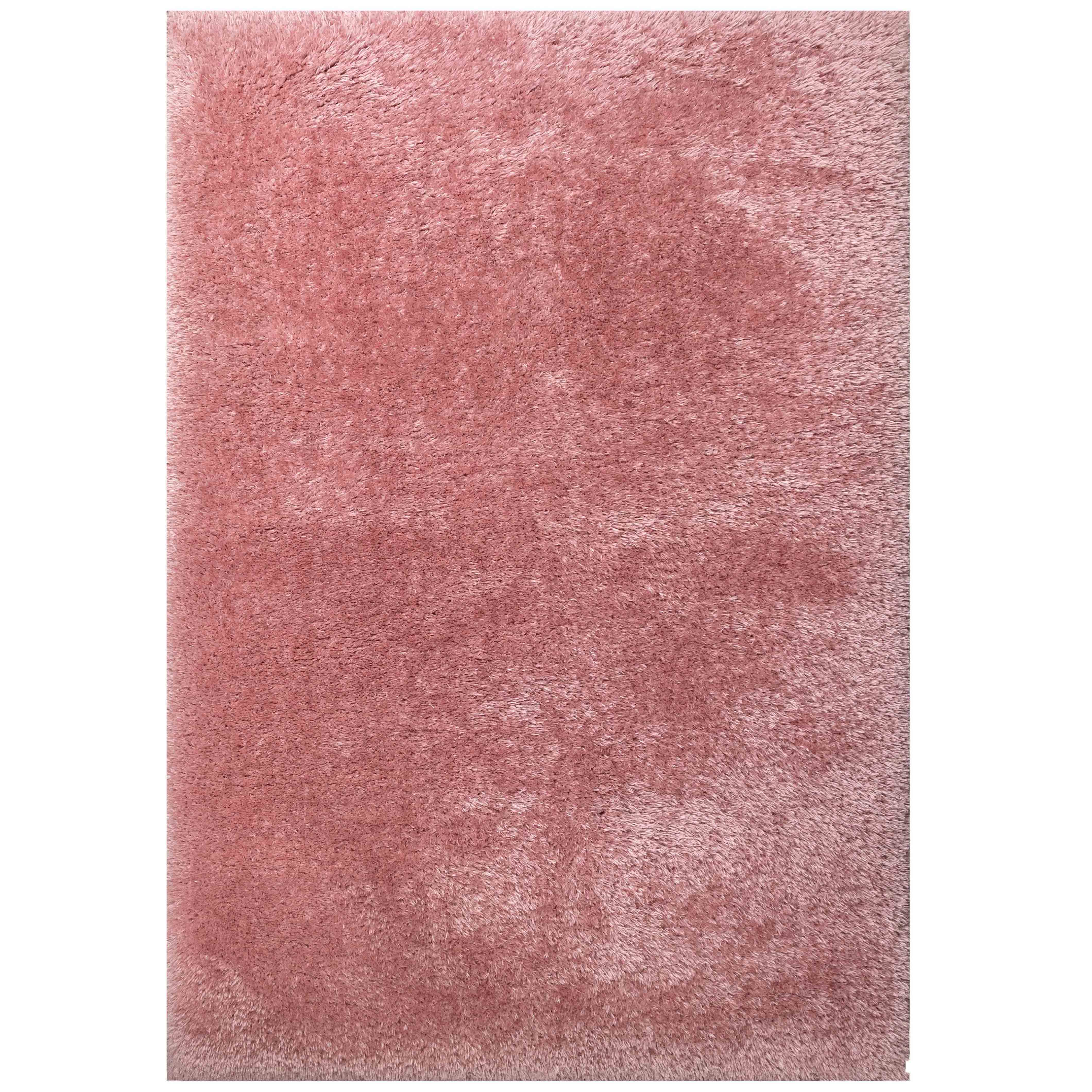 Deluxe Thick Soft Blush Pink Shaggy Bedroom Rug Living Room Rugs