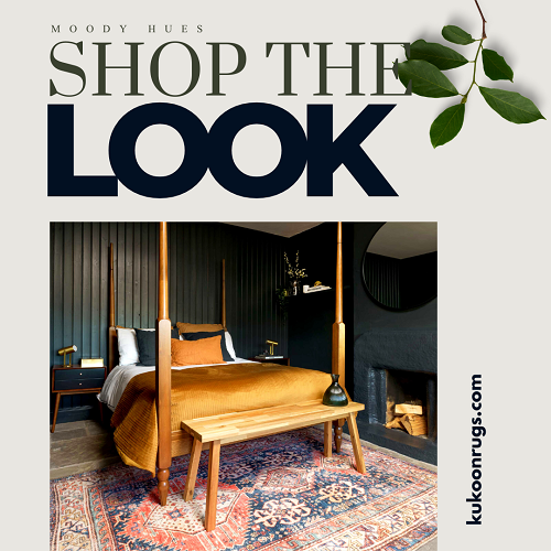Dark and Moody Bedrooms Kukoon Rugs Online