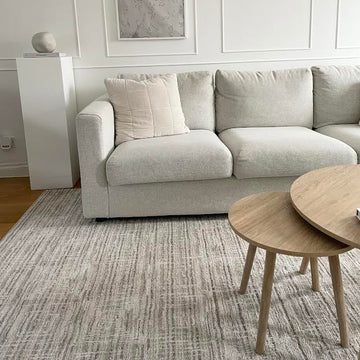 Subtle Beige Geometric Area Rug - Noah