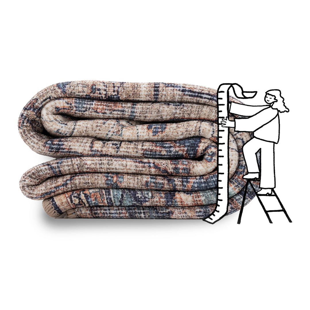 Soft Washable Blue Regency Rug - Dorothea