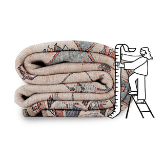 Soft Washable Blue Heritage Rug - Hazel