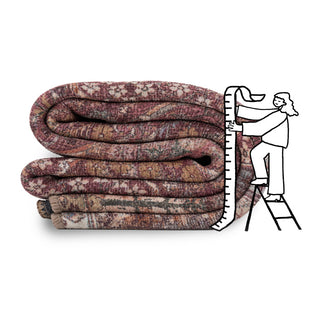 Soft Washable Red Plum Vintage Rug - Violet