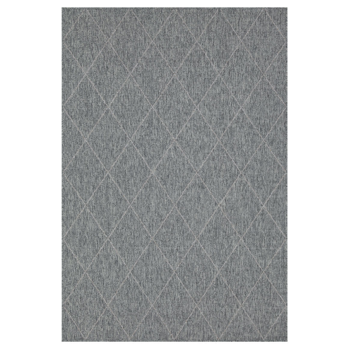 Neutral Trellis Living Room Rug - Mahoni
