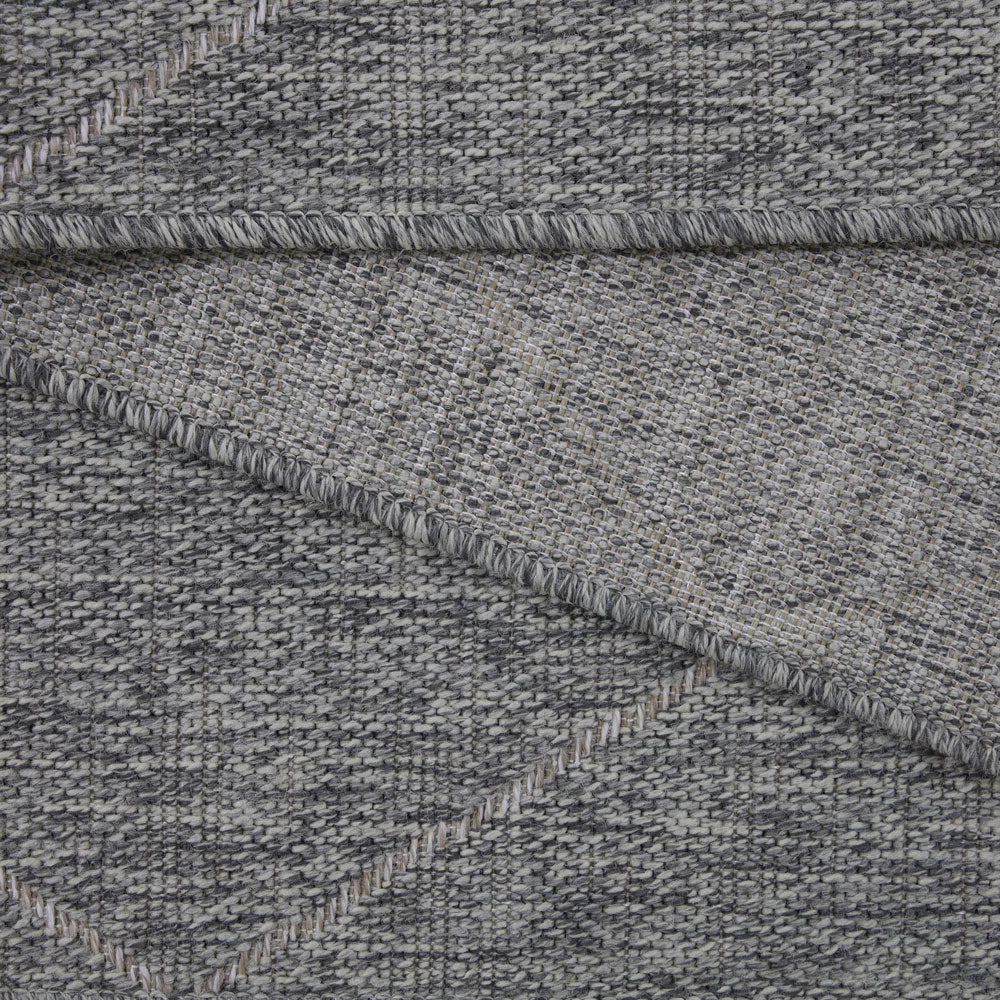 Neutral Trellis Living Room Rug - Mahoni