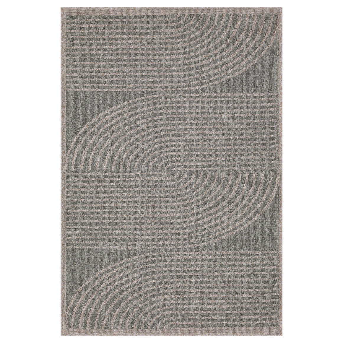 Art Deco Grey Outdoor Rug - Reine