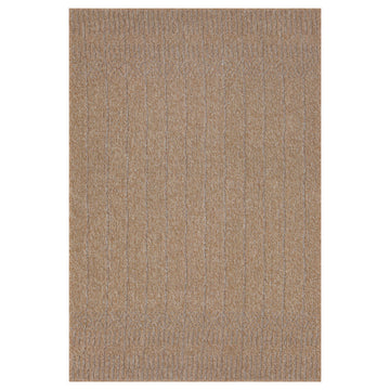 Plain Jute Brown Living Room Rug - Saule