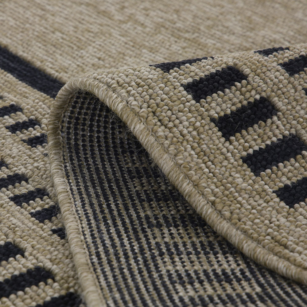 Jute Tone Aztec Area Rug - Prele | Living Room Rugs | Kukoon Rugs Online