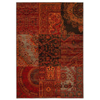 Patchwork Wine Living Room Rug