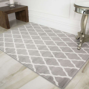 Trellis Grey Runner Rug