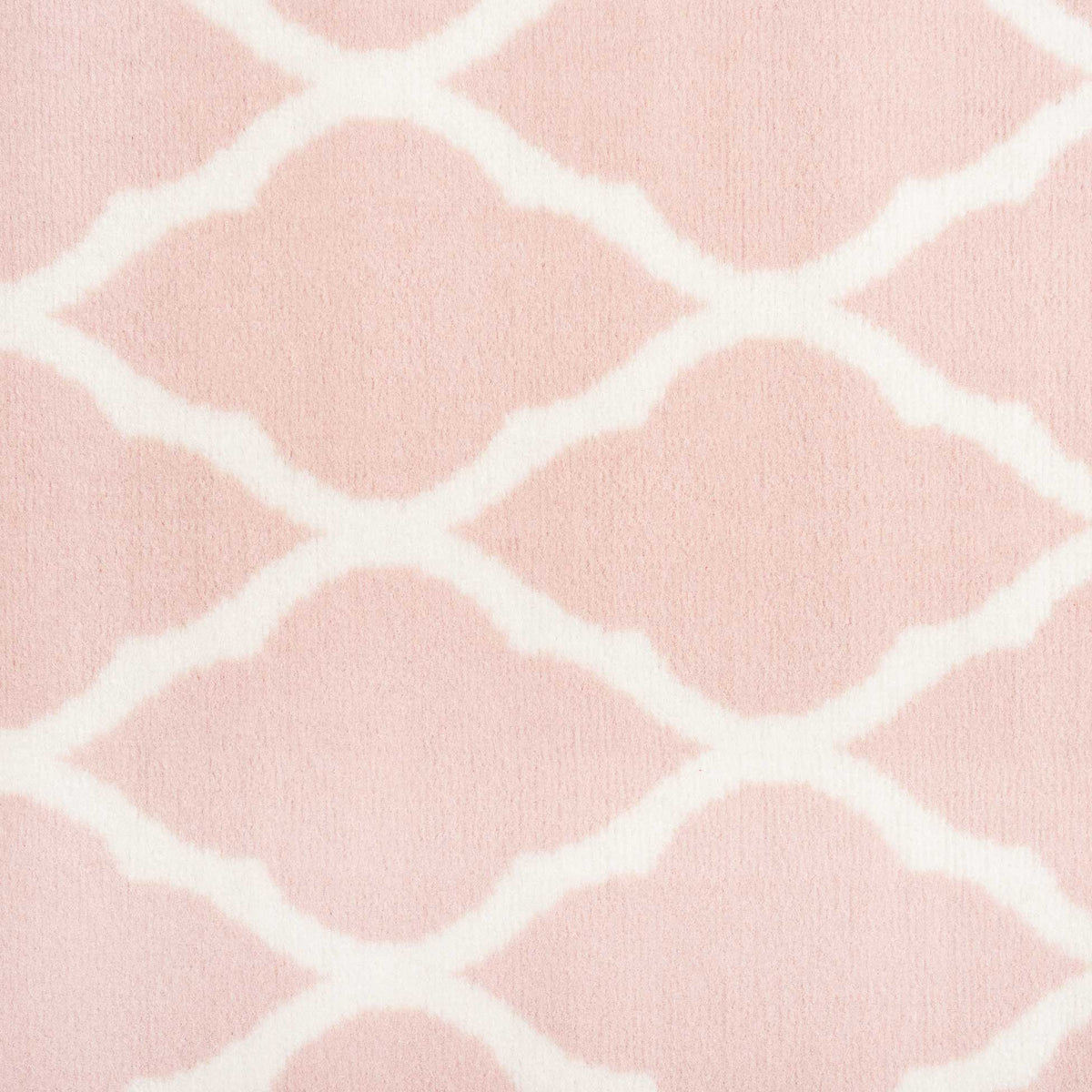Pink Blush Moroccan Trellis Runner Rug