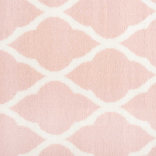 Pink Blush Moroccan Trellis Runner Rug