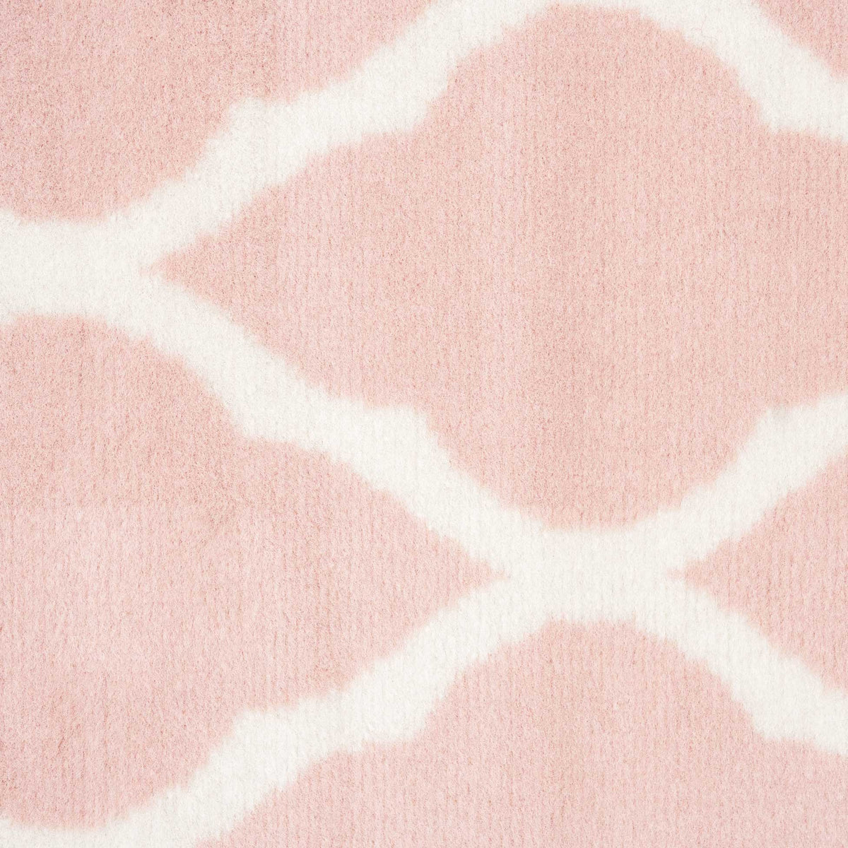 Pink Blush Moroccan Trellis Runner Rug