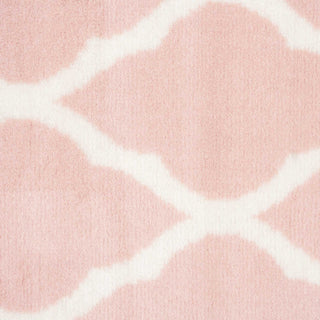 Pink Blush Moroccan Trellis Runner Rug