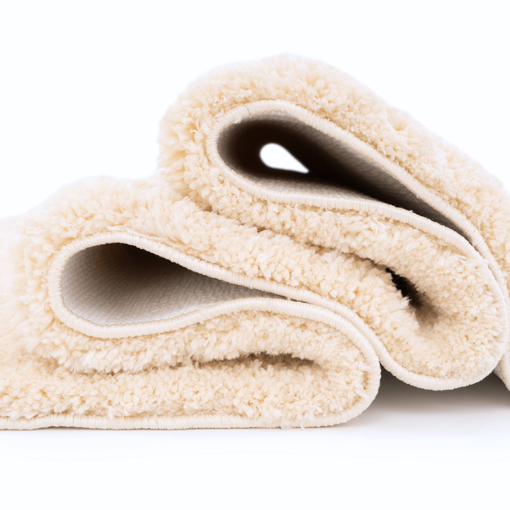 Premium Washable Shaggy Cream Rug