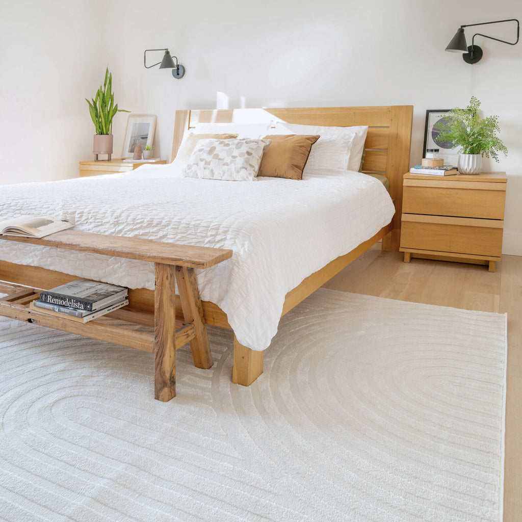 Soft Cream Boho Rug - Luma | Living Room Rugs | Kukoon Rugs Online