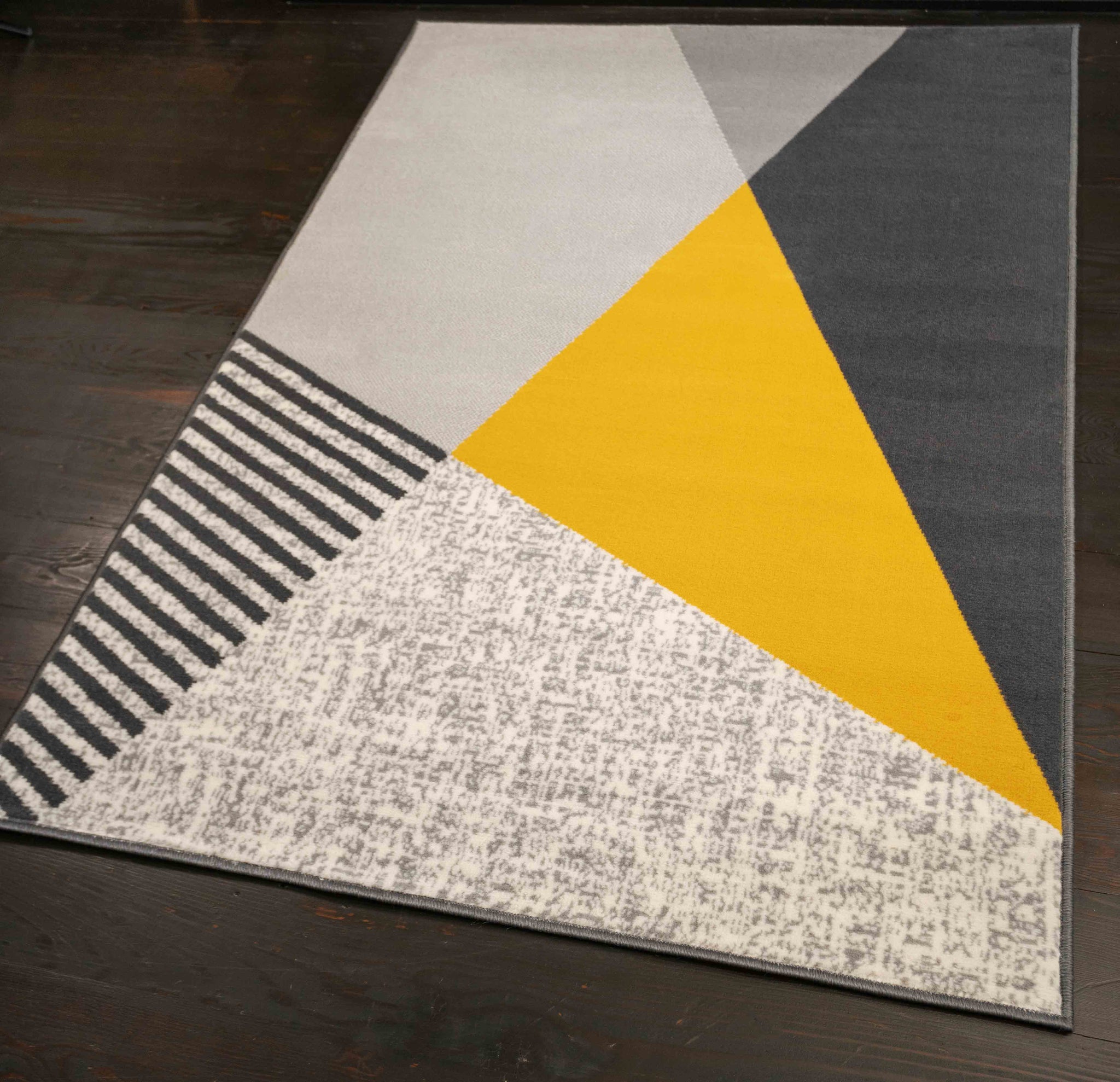 Ochre Grey Fractured Rug