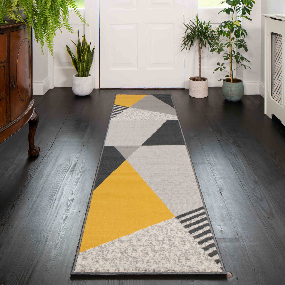 Ochre Grey Fractured Rug
