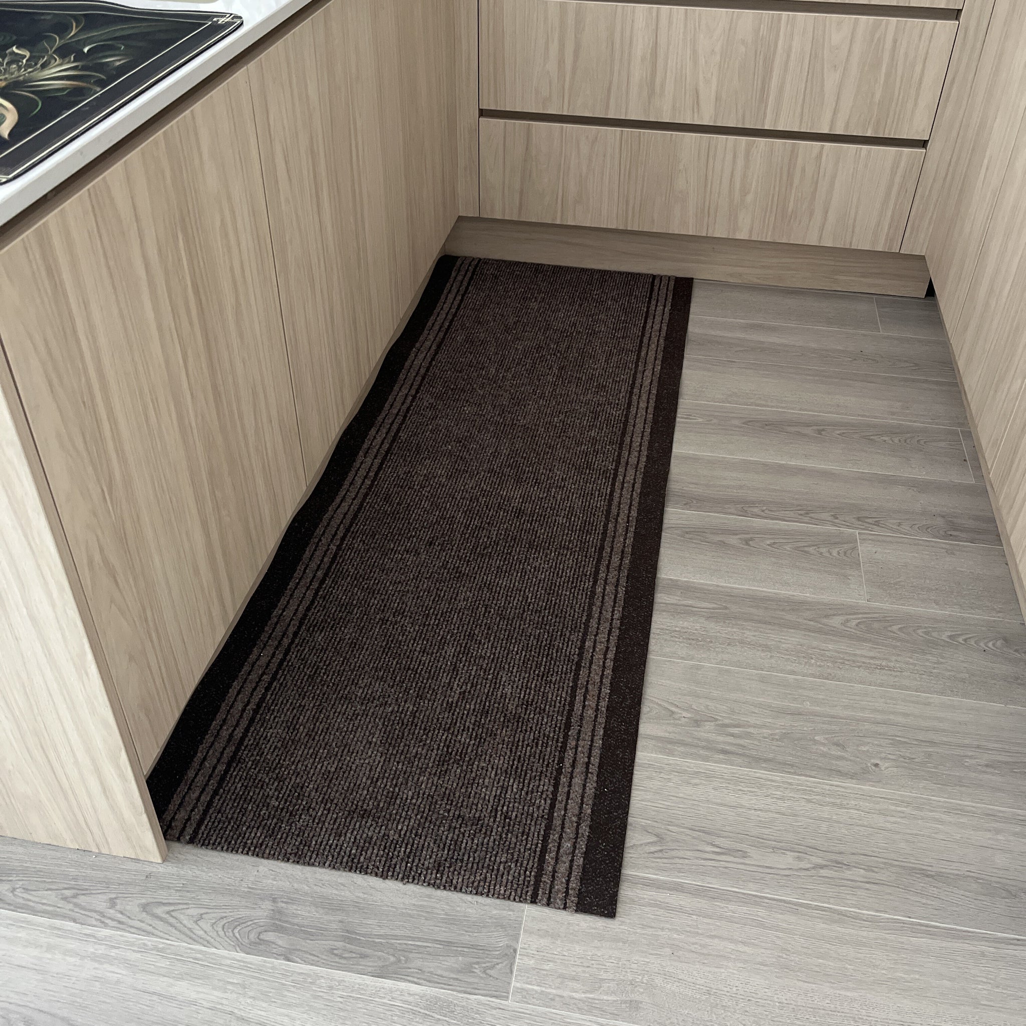 Brown Hard Wearing Runner Rugs