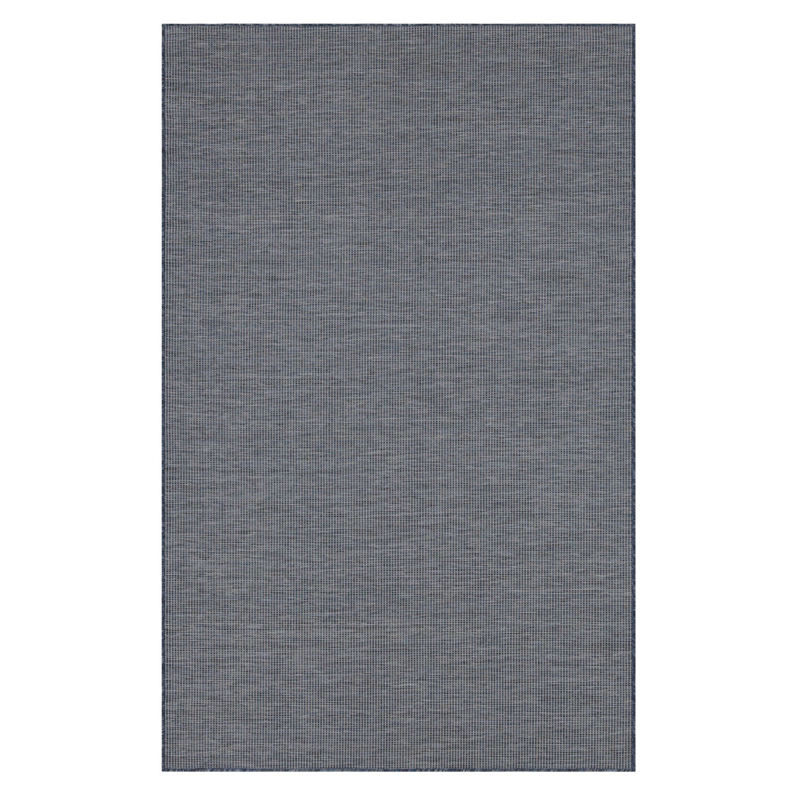 Navy Blue Mottled Outdoor Rug