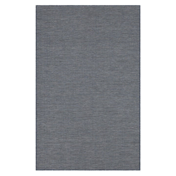 Navy Blue Mottled Outdoor Rug