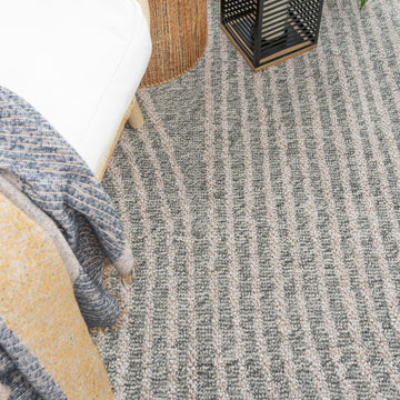 Abstract Grey Outdoor Rug - Reine