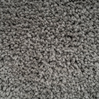 Premium Grey Shaggy Circle Rug - Dove