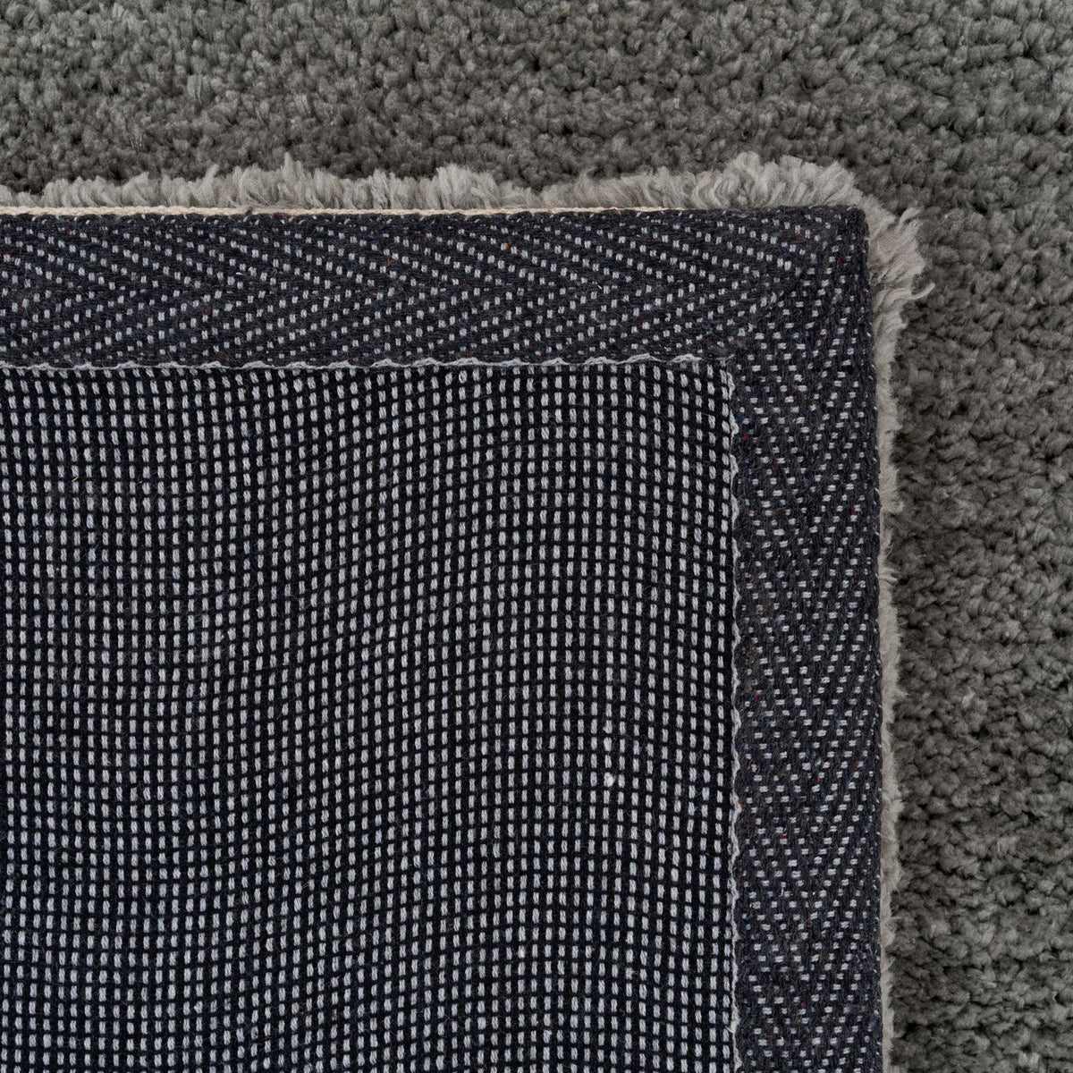 Premium Grey Shaggy Circle Rug - Dove
