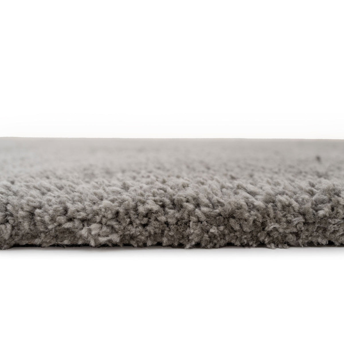Premium Grey Shaggy Circle Rug - Dove