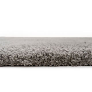 Premium Grey Shaggy Circle Rug - Dove