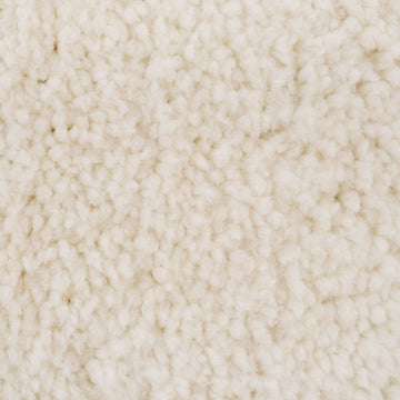 Premium Cream Shaggy Circle Rug - Lace