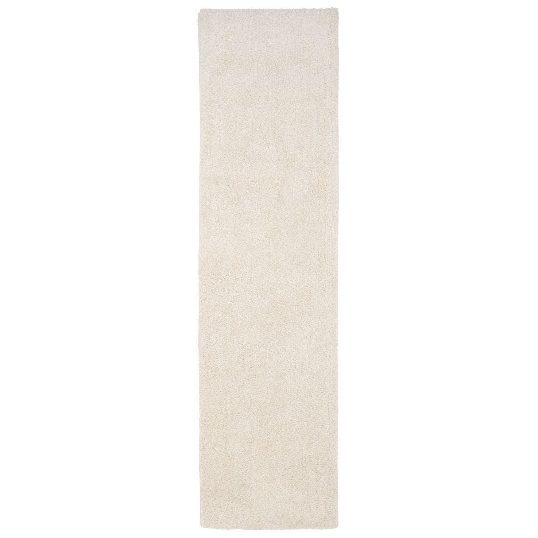 Premium Cream Shaggy Runner Rug - Lace