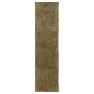 Premium Sage Green Shaggy Runner Rug - Sage