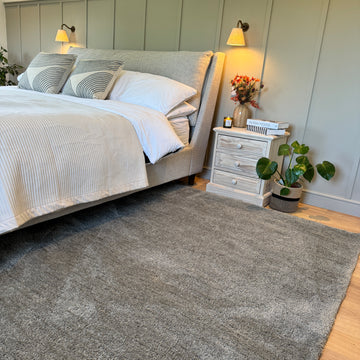 Premium Grey Shaggy Rug - Dove