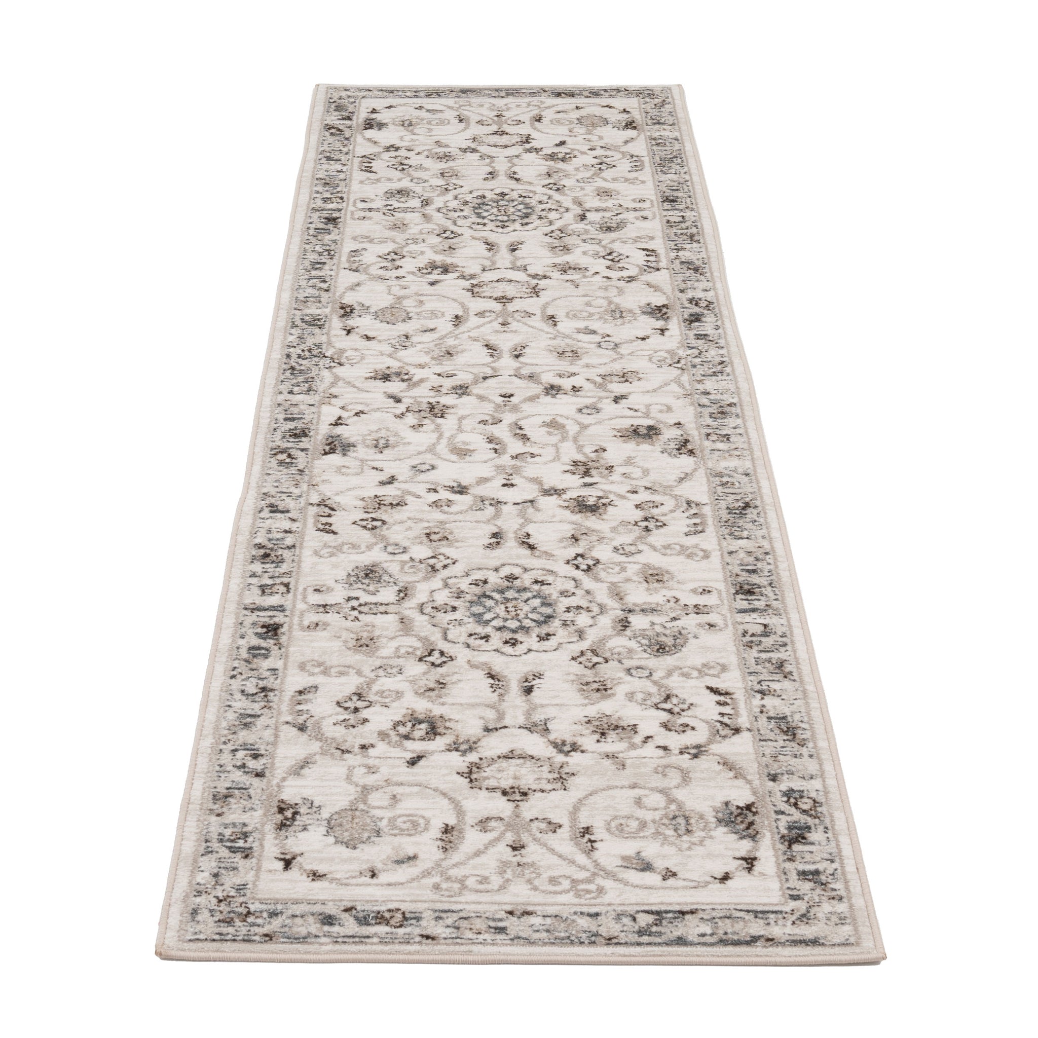 Elegant Floral Border Runner - Eshana