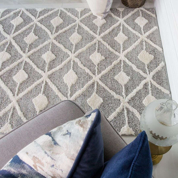 Scandi Grey Cream Rug - Ashbee | Living Room Rugs | Kukoon Rugs Online