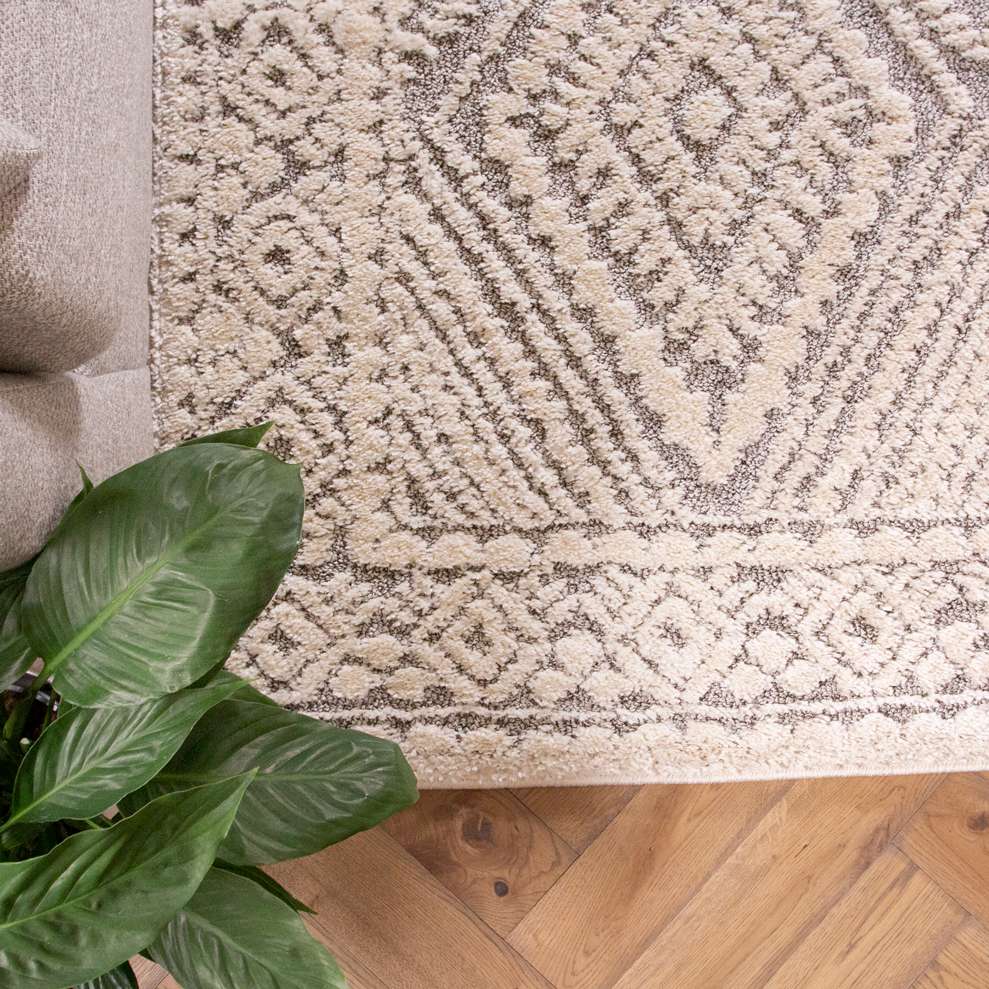Grey Scandi Trellis Rug - Ashbee | Living Room Rugs | Kukoon Rugs Online