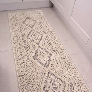 Grey Scandi Trellis Rug