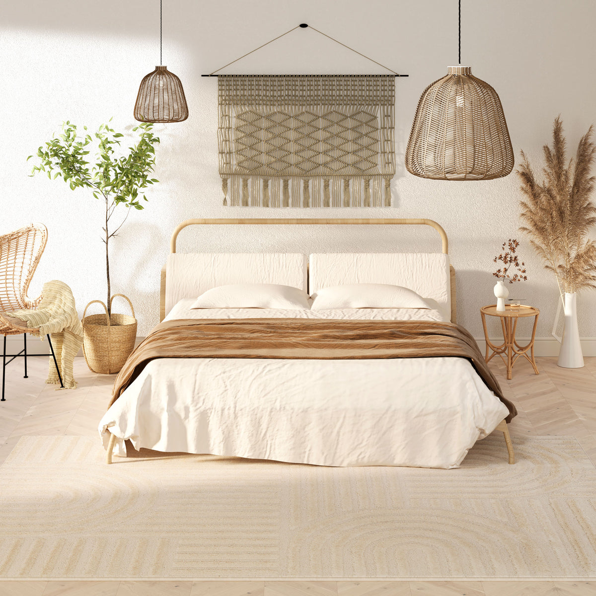 Warm White Wabi Sabi Rug - Bow